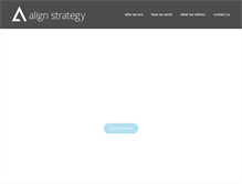 Tablet Screenshot of alignstrategy.com